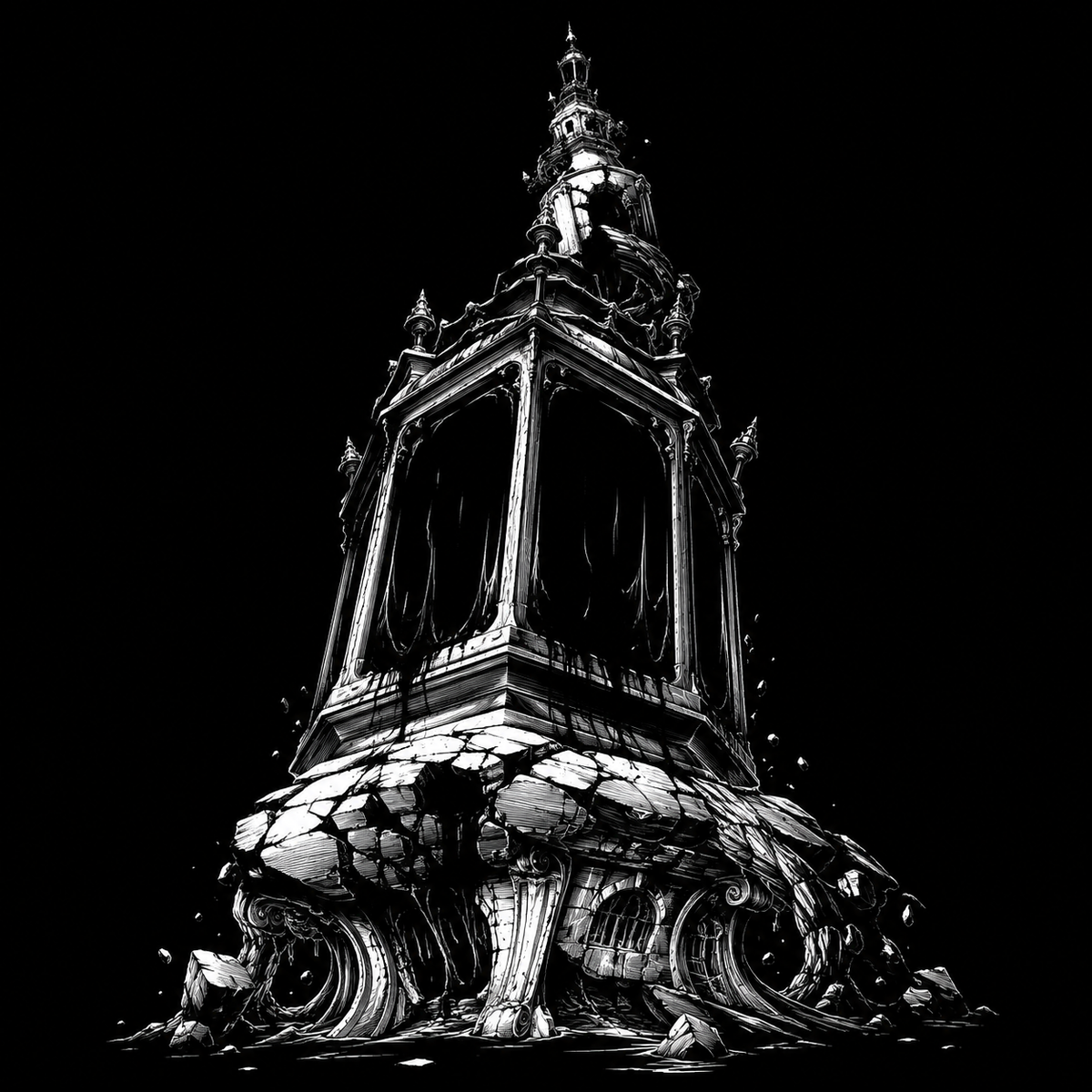 Templo de Sombras Caídas - diseño