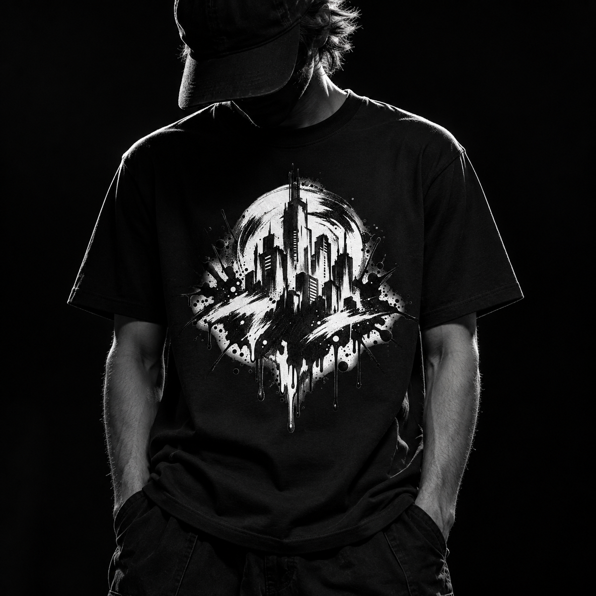 Ciudad Manchada - Camiseta - escaparate